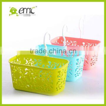 Emc Plastic Baskets With Hook, Decorative Plastic Baskets With Hook, Wholesale Plastic Hanging Storage Baskets photo-2