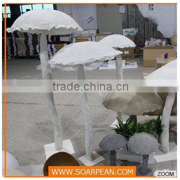 New Design Customize Window Display Artificial Fabric Mushroom photo-3