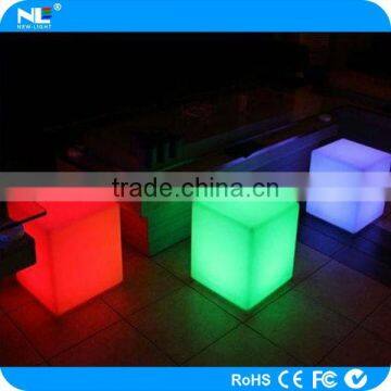 High Quality Make LED Decorative Lighted Cube Furniture / Plastic LED Rgb Cube Light Chair photo-6