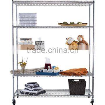 2017 Hot Selling Metal Storage Rack Display Stand With Wheels photo-2