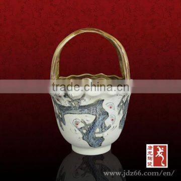 Special Design Excellent Quality Handmade Ceramic Fruit Basket for Home Usage photo-3