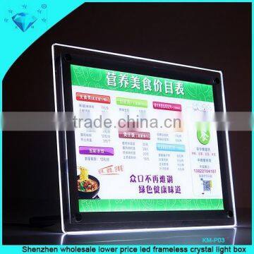 A2 Acrylic Photo Frame LED Crystal Light Frame Light Box photo-3