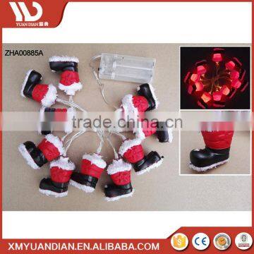 Promotional Wholesale Gift Craft Mini Shoe Led String Light Christmas Ornament