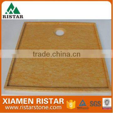 Natural square yellowl marble stone bathroom basins and stone sinks RST-SB036