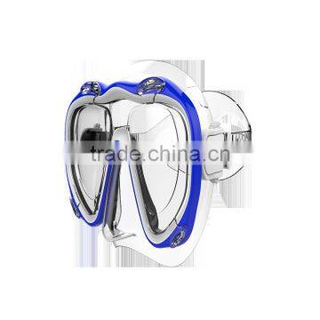 Hot Selling Customizable Tempered Glass Free Diving Mask photo-3