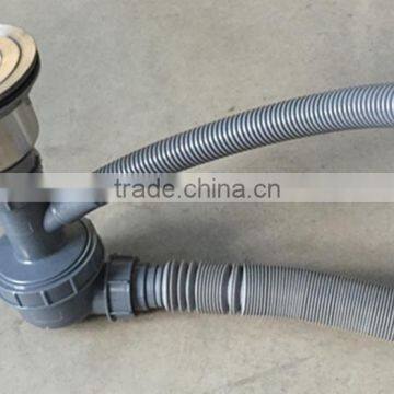 Factory Price Kitchen Vegetable Washing Basin One Way Drainage Tube Plastic Pipe photo-3