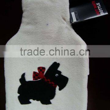 Round Design PVC Hot Water Bottle With Knitted Cover photo-4