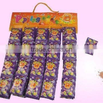 Magic popping candy with tattoo