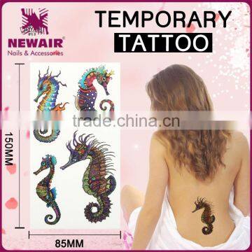 NEWAIR Hot Factory Design Water Transfer Tattoo Sticker Gradient Colorful Lace Temporary Tattoo photo-3