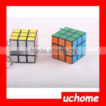 UCHOME Yiwu Factory Colorful Custom Souvenir Magic Cube Keychain photo-3