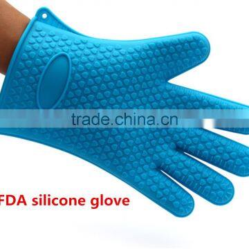 China Kitchen Cooking Oven Silicone Heat Resistant BBQ Gloves