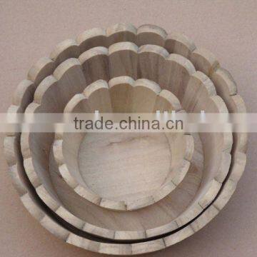 wooden barrel for flower factory supply