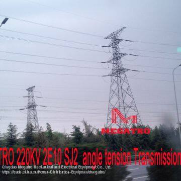 MEGATRO 220KV 2E10 SJ2 Angle Tension Transmission Tower photo-2