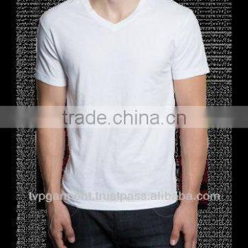 WHITE SHORT SLEEVE CREW NECK T-SHIRT (CODE:STS010)