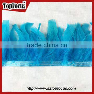 Green Trimming Fringe for DIY Cloth Synthetic Wholesale Turkey Feathers photo-2