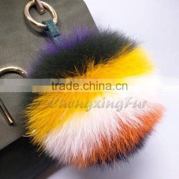 CX-R-55 Best Selling Wholesale Fashion Pendant Cute Fox Fur Ball Bag Charm photo-2