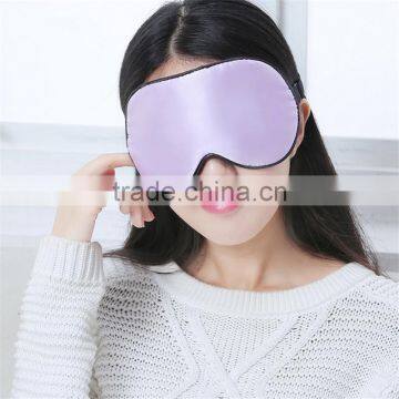 Custom Made Double Layer Solid Color Plush Silk Eye Mask, Silk Shading Sleeping Eye Mask photo-3
