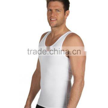 2017 Character Plain White Patterns Summer Mens Knitted Vest Men Gym Wear photo-2