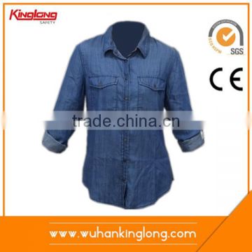 Wholesale Alibaba New Design Regular-Fit Casual Denim Shirt