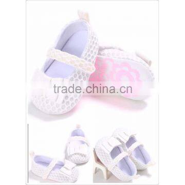 China Wholesale Shoes Newest Mini Bow Prewalker Angel Baby Shoes photo-4