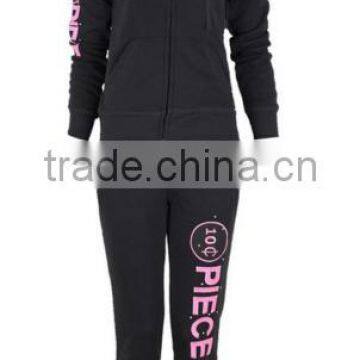 Women's Sporty Embellished Two Piece Active Set With Zip Up Jacket photo-4