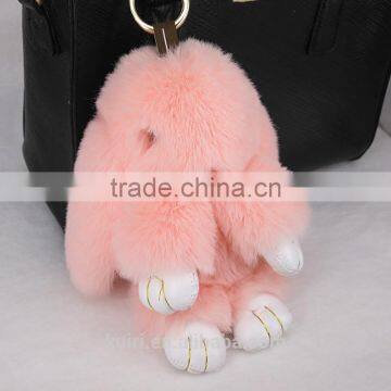 New Design Rabbit Faux Fur Doll Hare Bunny Keychain Holder Keyring Women Bag Pendant Giftt15cm and 19cm Fmq-45 photo-3
