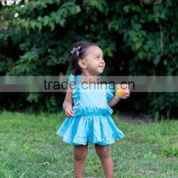 Adjustable Straps Floral Pinafore Baby Dress Girls Soft Baby Wear Clothes photo-5