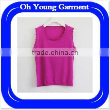 Women Sexy Tank Top Simple Crew Neck Vest Ladies Latest Tank Gym Vest Tops