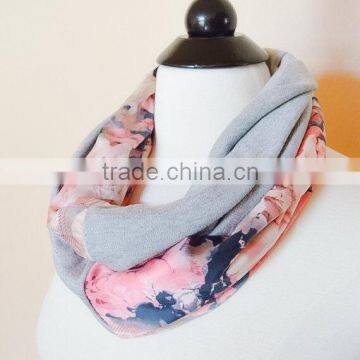 Floral Nursing Scarf - Nursing Cover Scarf - Christmas Gift for Mom - Pink Breastfeeding Cover - New Mom Gift - Baby Shower Gift photo-3