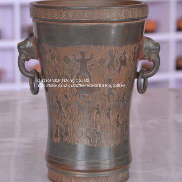 Drum Design Shape Art Ware Ceramic Handmade China Artisitc