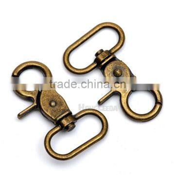 25mm 1inch Antique Brass Bronze Color Alloy Swivel Clasps Snap Key Hooks DIY Key Chain Ring HK-005 photo-4