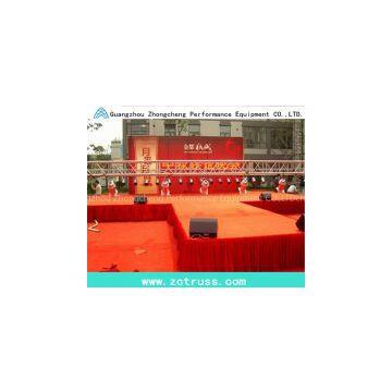 LED Lighting Stage Movable Performance Stage Flexible Plywood Aluminium Lighitng Stage