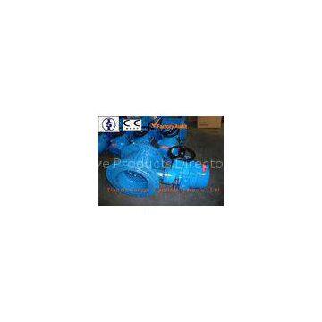 Ductile Iron Double Flanged Butterfly Sluice Valve For Water , EPDM Gasket Sealing