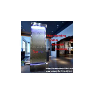 Stainless Steel Floor Standing Fountain Stainless Steel Fountain Home Fountain Indoor Fountain Villa Fountain Resort Fountain Hotel Decor