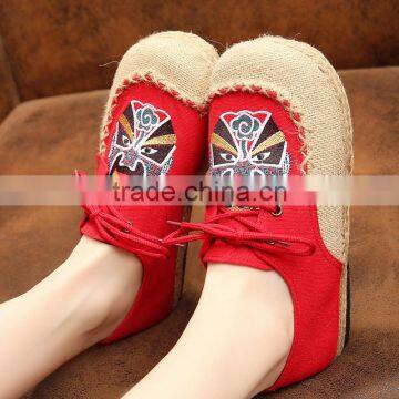 opera women homemade linen sandals comfortable fisherman shoe folk slippers/Chinese ethnic flavor casual linen shoes