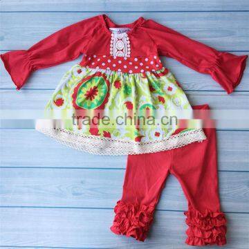 China sale excellent quality lace side baby kid christmas suits