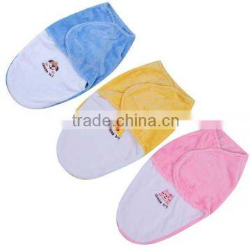 newborn fleece soft envelope sleeping receiving bag bedding baby blanket swaddle