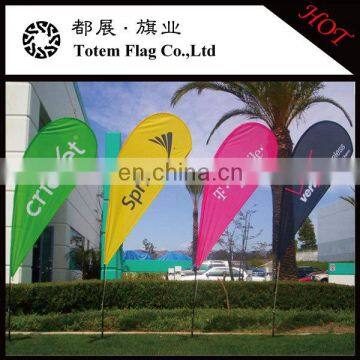 Can OEM or ODM Outdoor Advertising Flying Beach Flag Banner,teardrop Feather Flag, Blade Swooper Beach Flag photo-4