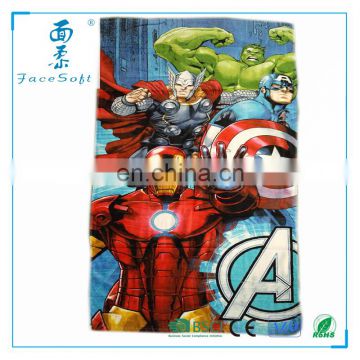 China Towel factory OEM or ODM welcomed movie promotional magic printed beach towel for European Market