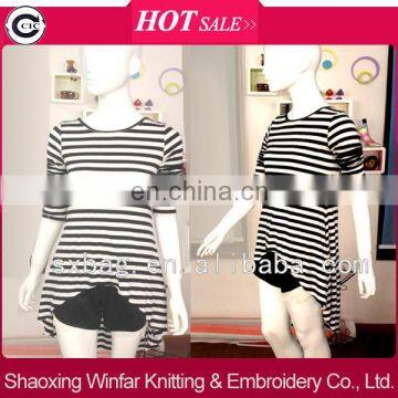 Newest rayon printing poly women tshirt garment