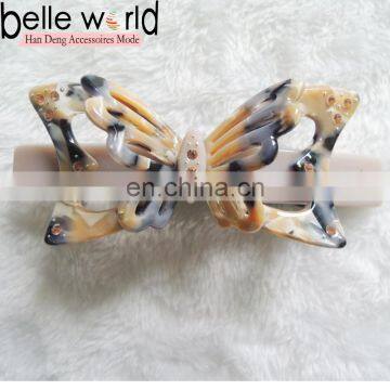 Fashion women hollow butterfly acetate hair barrette clip