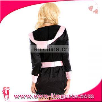 Halloween Hooded Cloak Black Robe costum