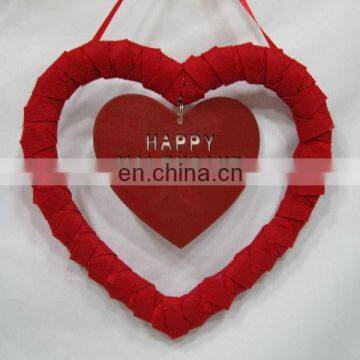 2014 valentine decoration,heart valentine ornament manufacturer