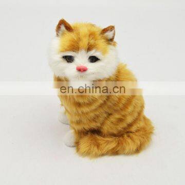 standing fur cat animal for gifts item fake fur animals