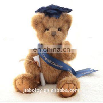 promotional customized stuffed plush BOYDS Teddy bear toy with red hat