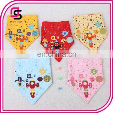 2017 new fashion design cute baby bibs unisex baby bandana drool bibs for drooling and teething