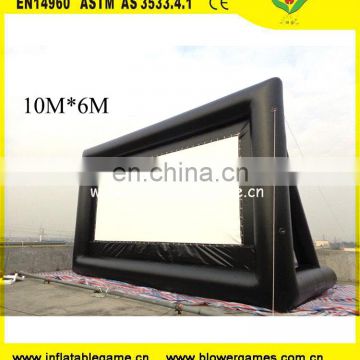 10*6M outdoor rear projection giant inflatable movie screen