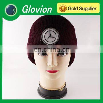 Best seller winter hat with led flashing woven winter hat funny winter hats