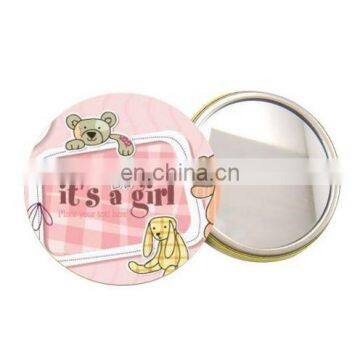 2017 Hot Selling Personalized PU Cosmetic Pocket Mirror Make Up Mirrors