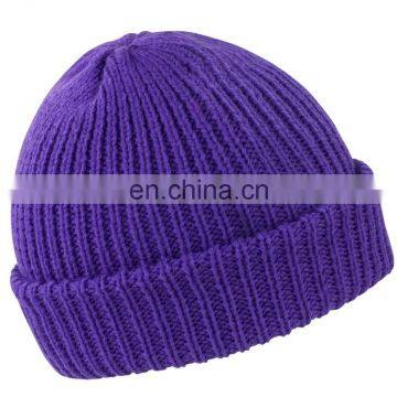 high quality custom design acrylic knitted beanie